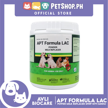 APT Formula LAC Powder Milk Replacer 400g For Newborn Animals, Pregnant and Lactating