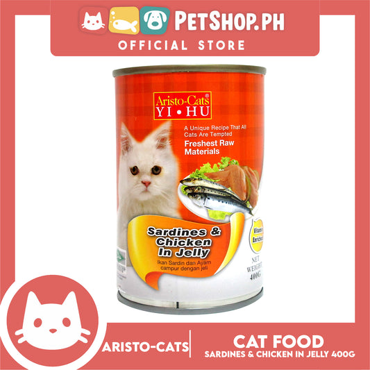 Aristo Cats Yi HU Sardines and Chicken In Jelly 400g