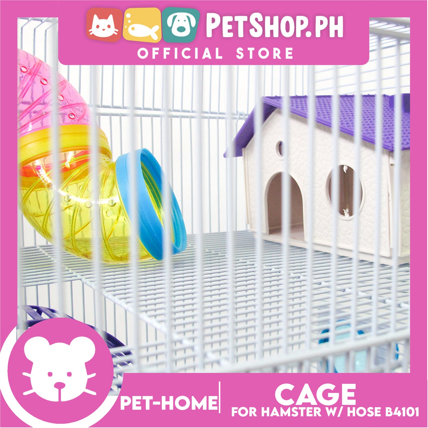 Hamster Cage With Hose (B4101) Hamster Cage, Hamster Accessories, Hamster House