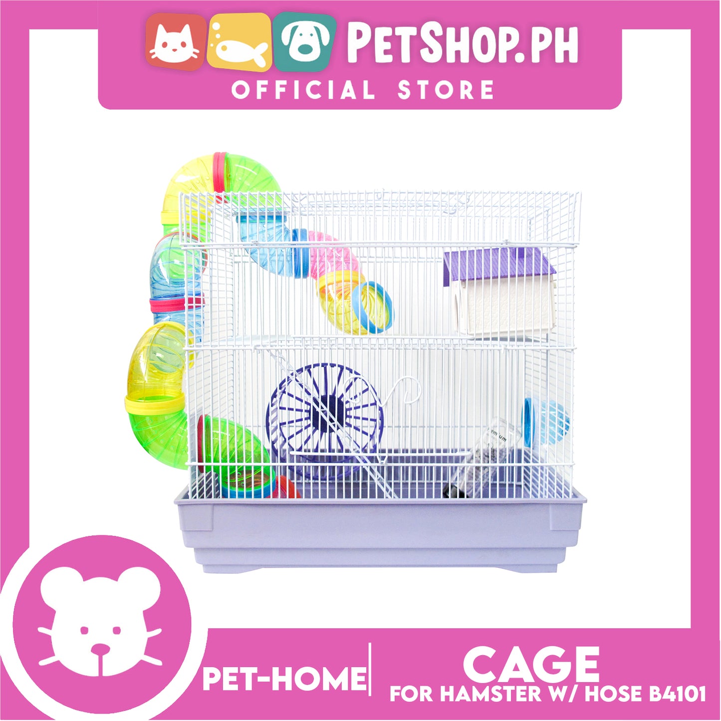 Hamster Cage With Hose (B4101) Hamster Cage, Hamster Accessories, Hamster House