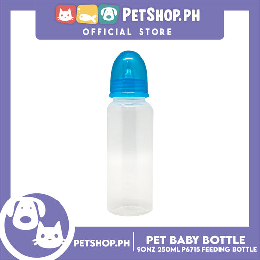 Pet Baby Bottle for Feeding Kittens and Puppies 9oz 250ml P6715 (Blue)- Feeding Bottle, Nursing Kit