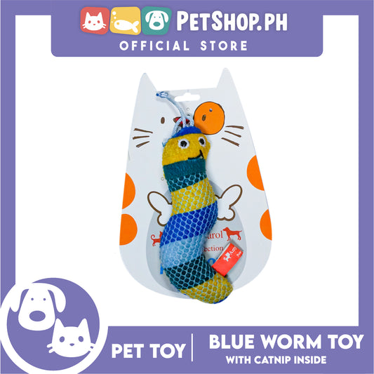 Amy Carol Blue Worm with Catnip Inside (Blue) Cat Toy