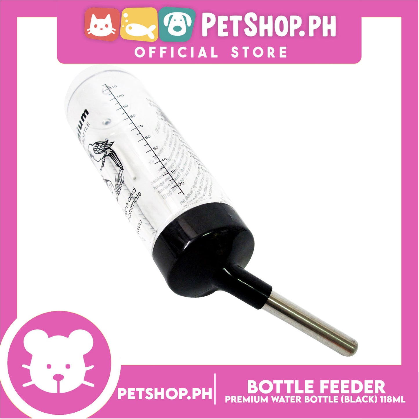 Premium Water Bottle Feeder 118ml