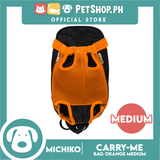 Michiko Carry Me Pet Bag Carrier Orange Medium