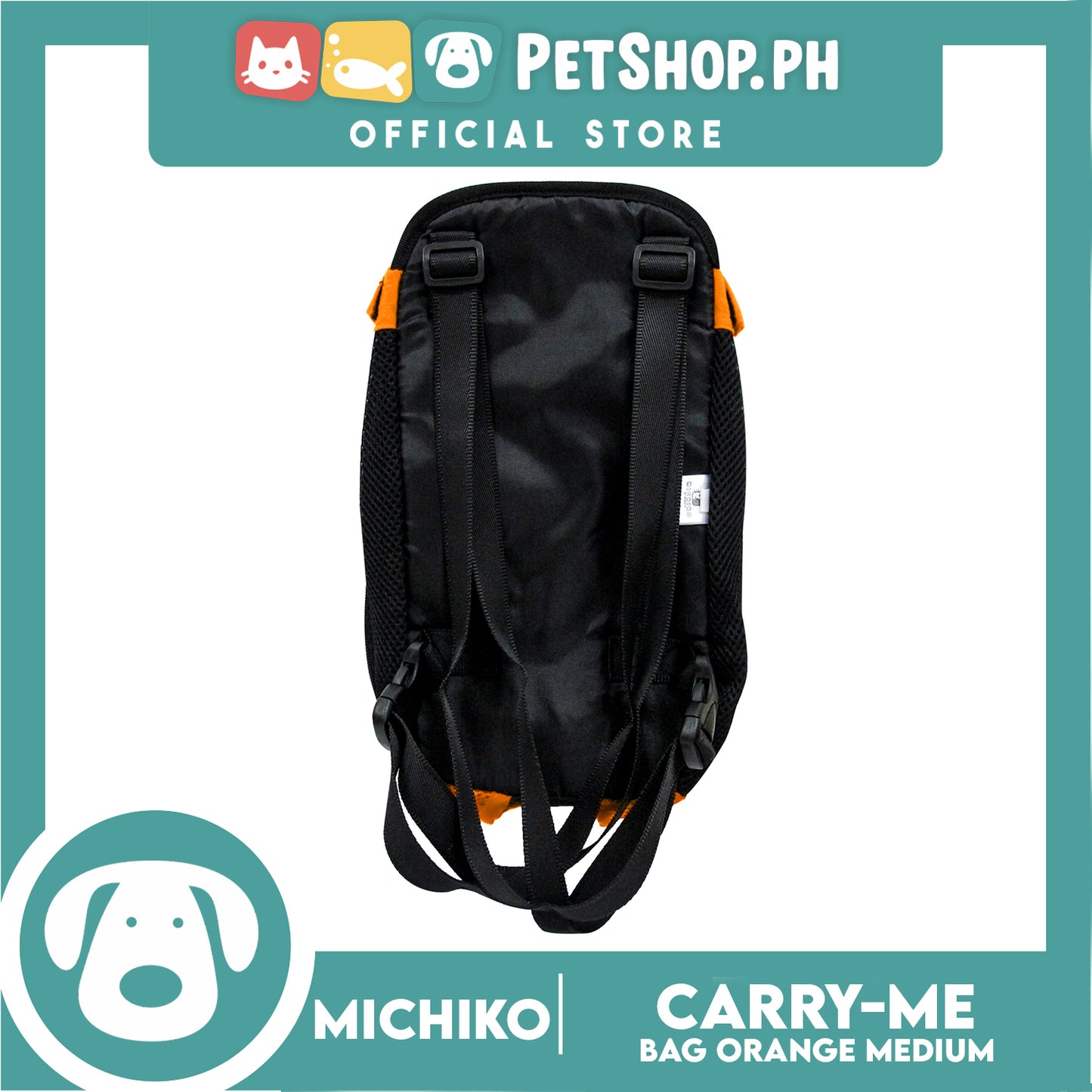 Michiko Carry Me Pet Bag Carrier Orange Medium