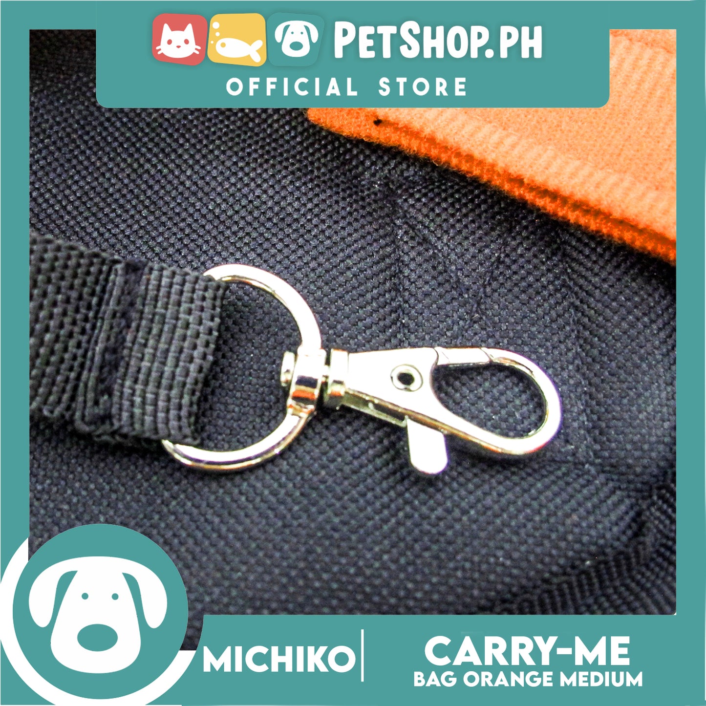 Michiko Carry Me Pet Bag Carrier Orange Medium