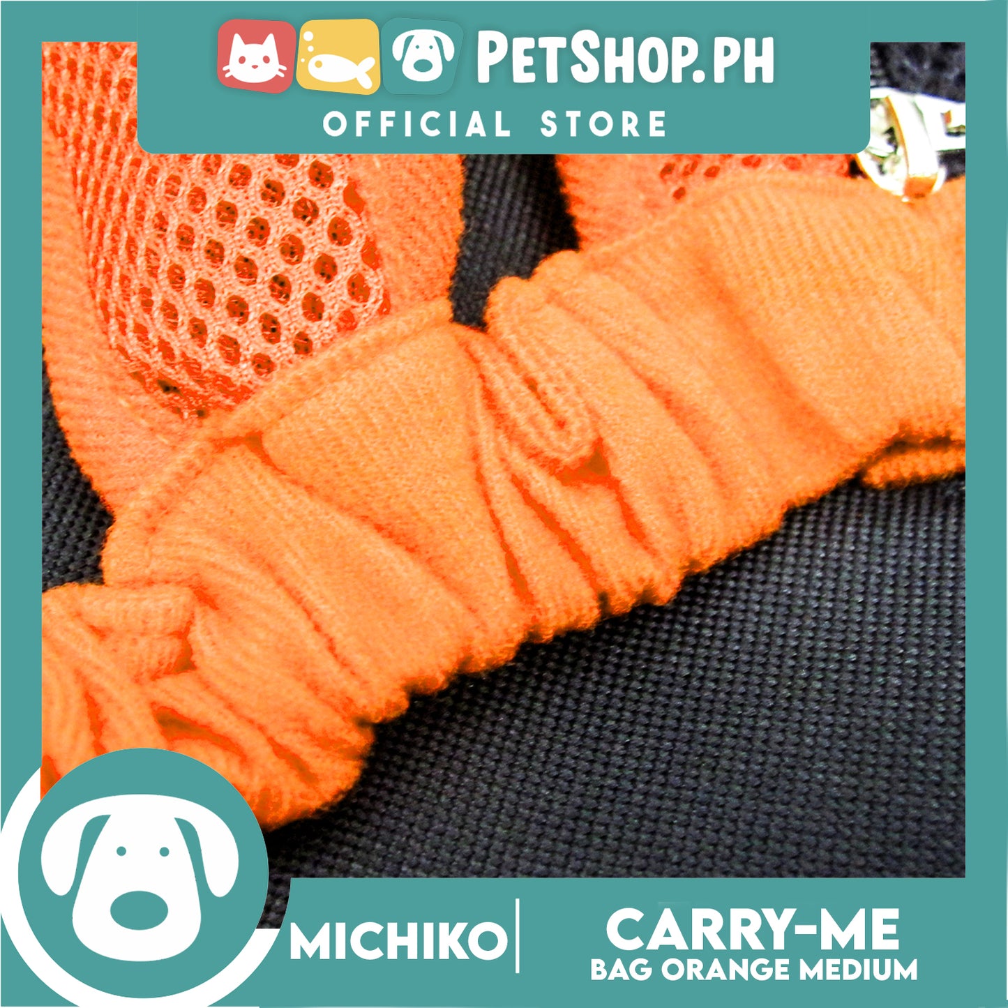 Michiko Carry Me Pet Bag Carrier Orange Medium