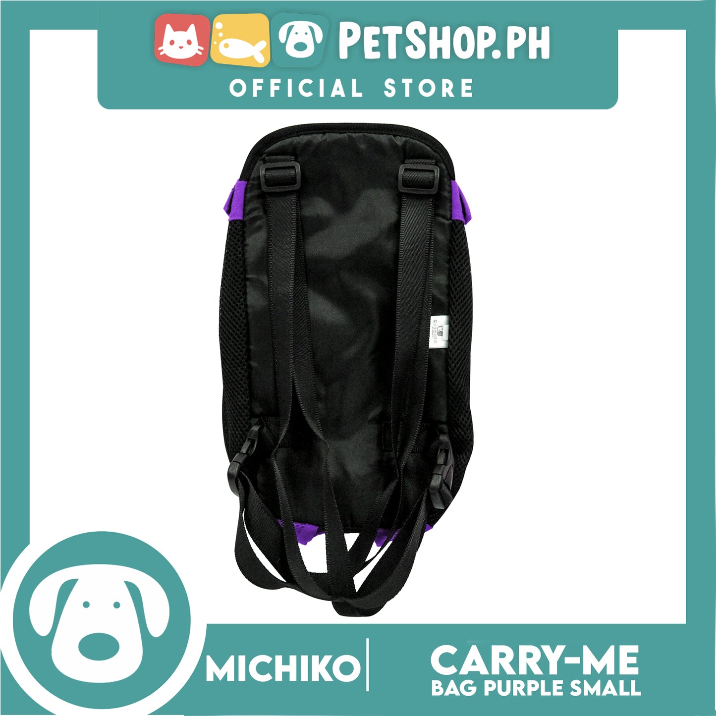 Michiko Carry Me Pet Bag Carrier Purple (Small)