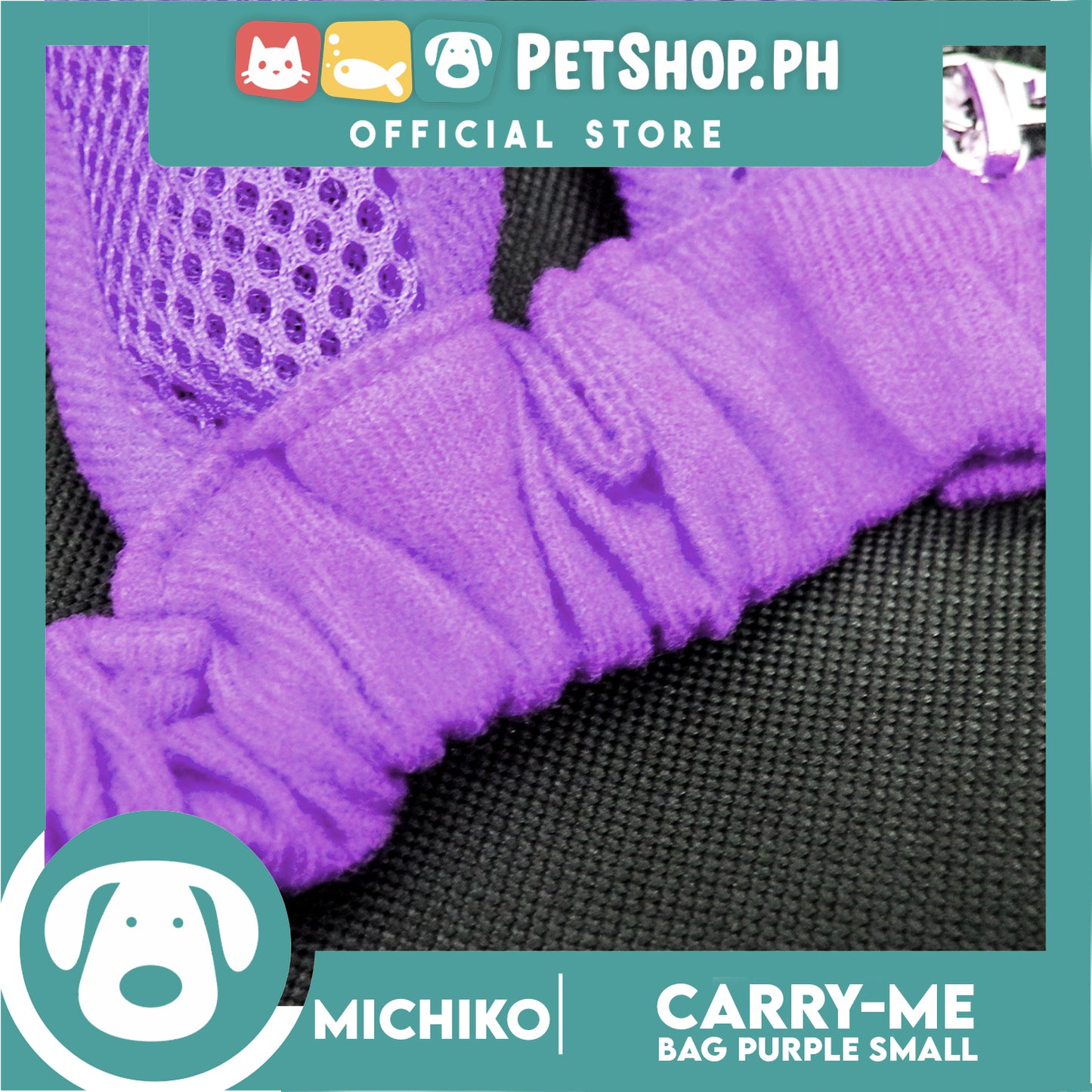 Michiko Carry Me Pet Bag Carrier Purple (Small)