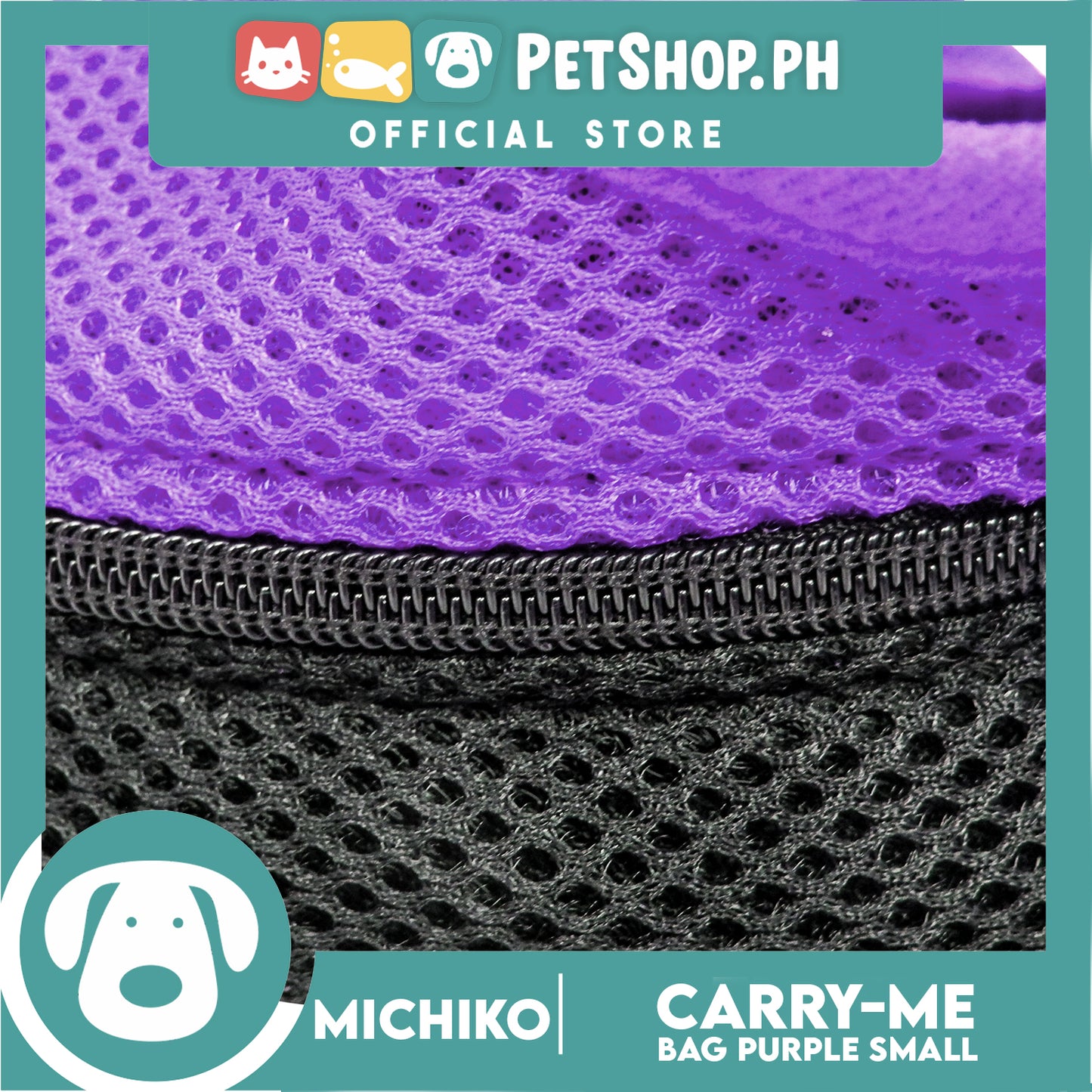 Michiko Carry Me Pet Bag Carrier Purple (Small)