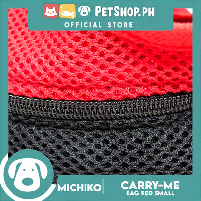 Michiko Carry Me Pet Bag Carrier Red (Small)