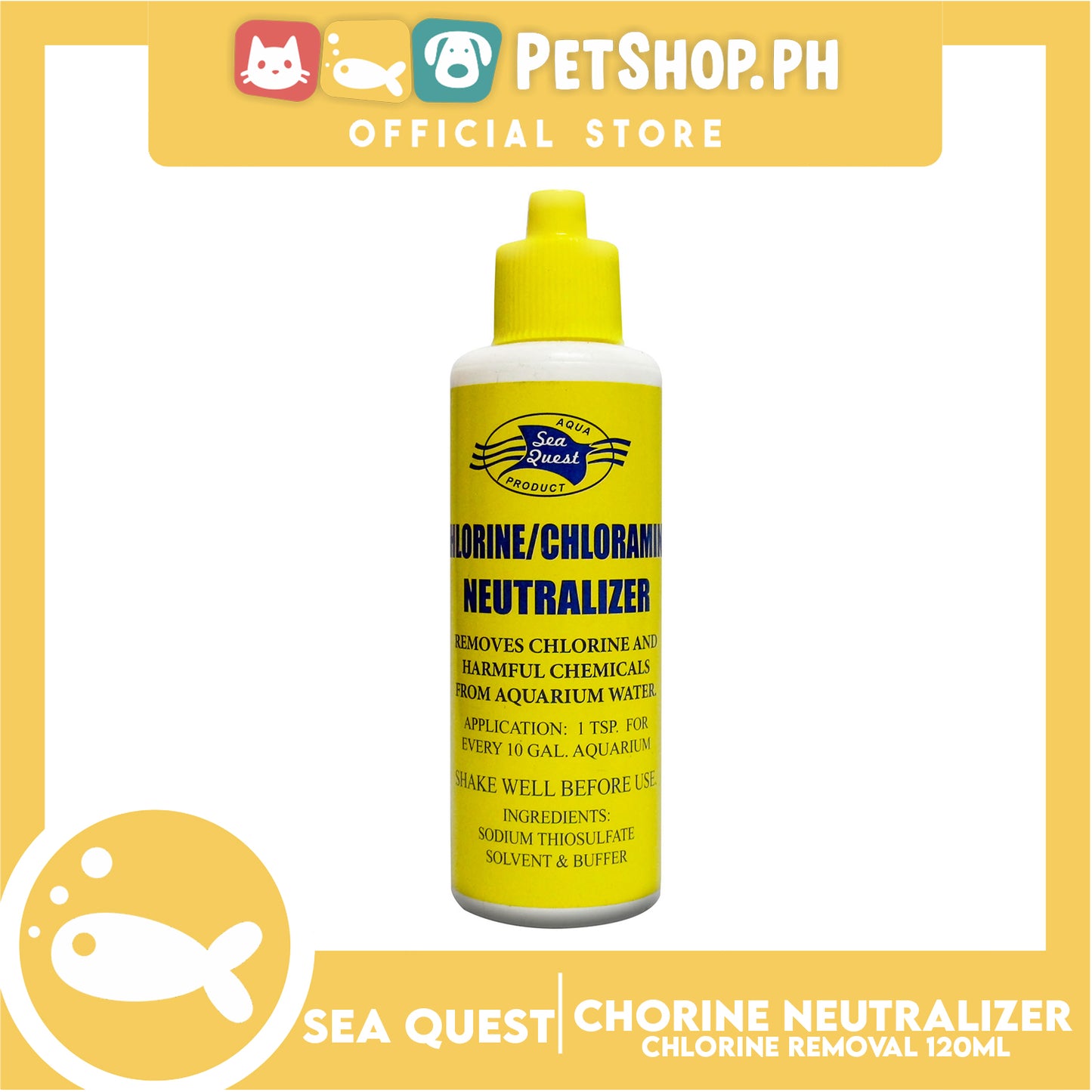 Sea Quest Chlorine/Chloramine Neutralizer 120ml