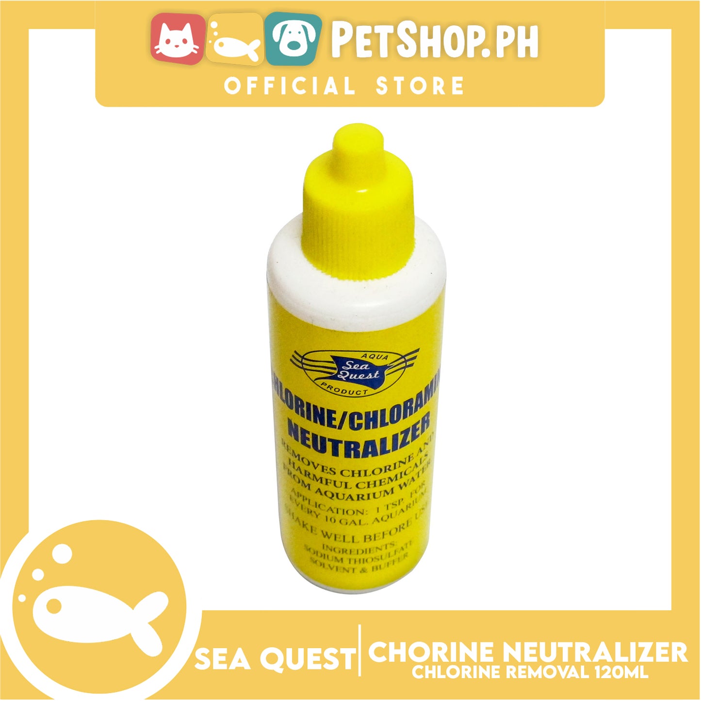 Sea Quest Chlorine/Chloramine Neutralizer 120ml