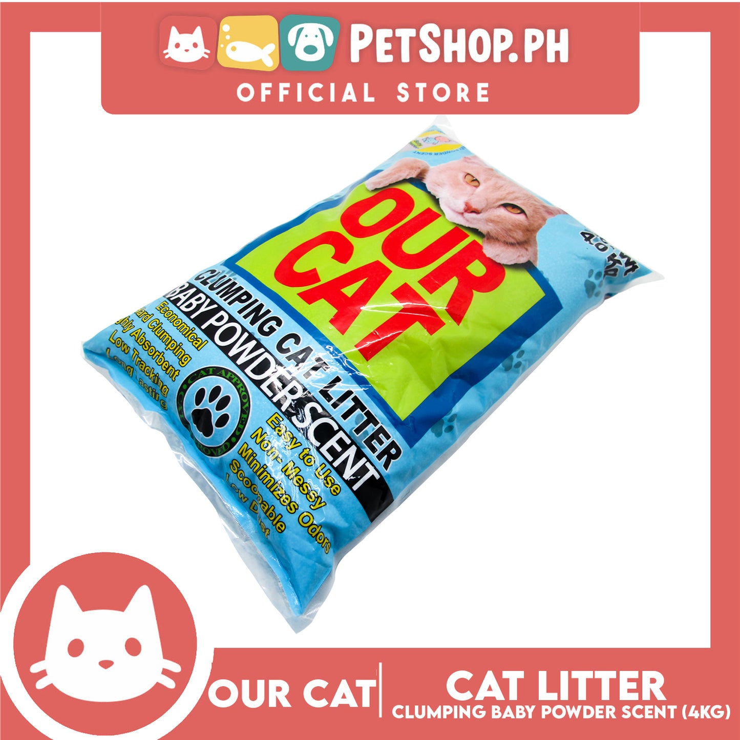 Our Cat Clumping Cat Litter Baby Powder Scent