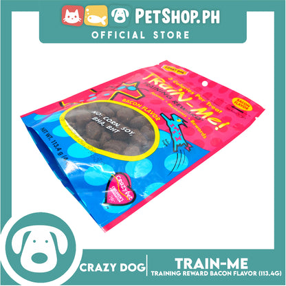 Crazy Dog Train-Me! Bacon Flavor 4oz Dog Treats