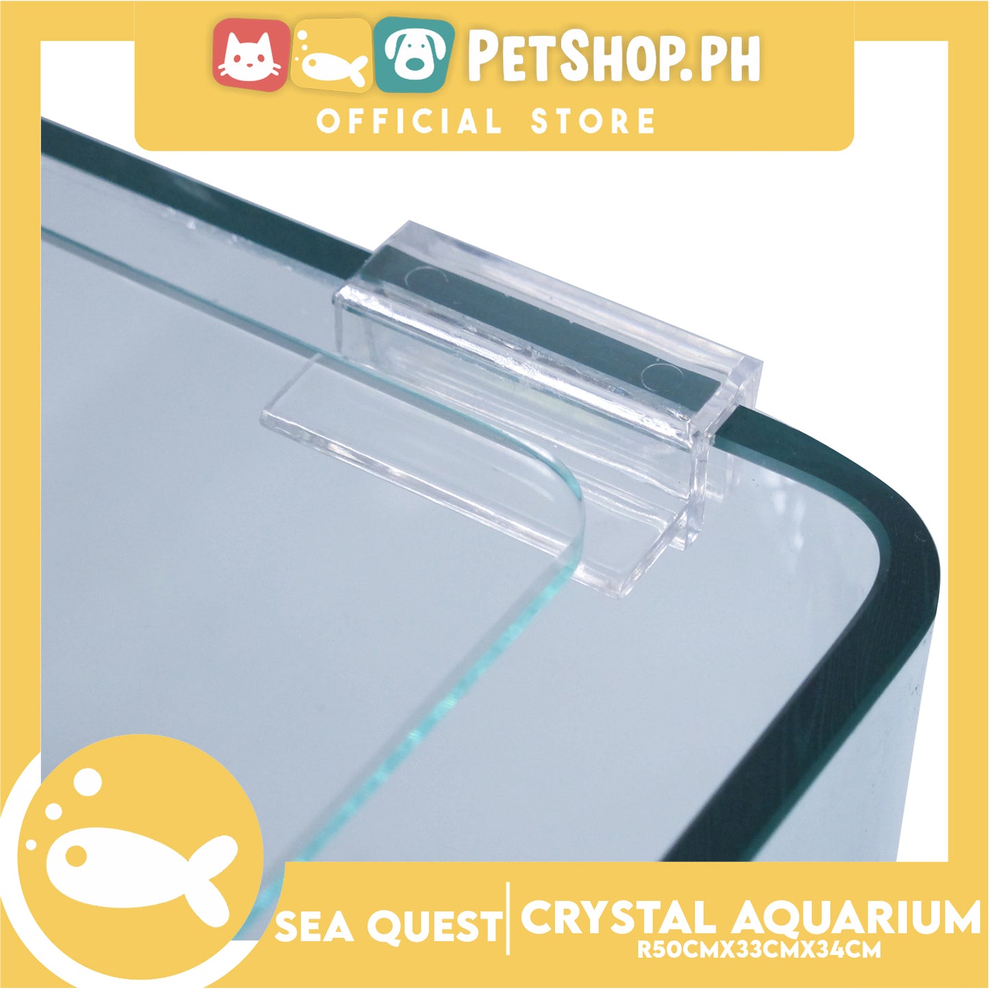 Sea Quest Aquarium Crystal 50cm x 33cm x 34cm