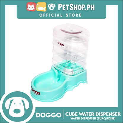 Doggo Dog Cube Water Dispenser (Turquoise Blue)