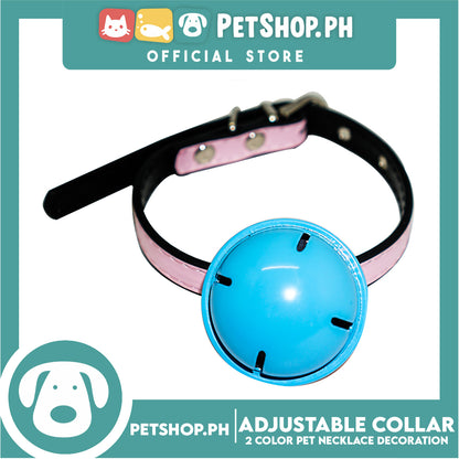 Candy Pet Big Bell Adjustable Collar with 2 Color Bell Puppy Collar Pets Necklace Decoration