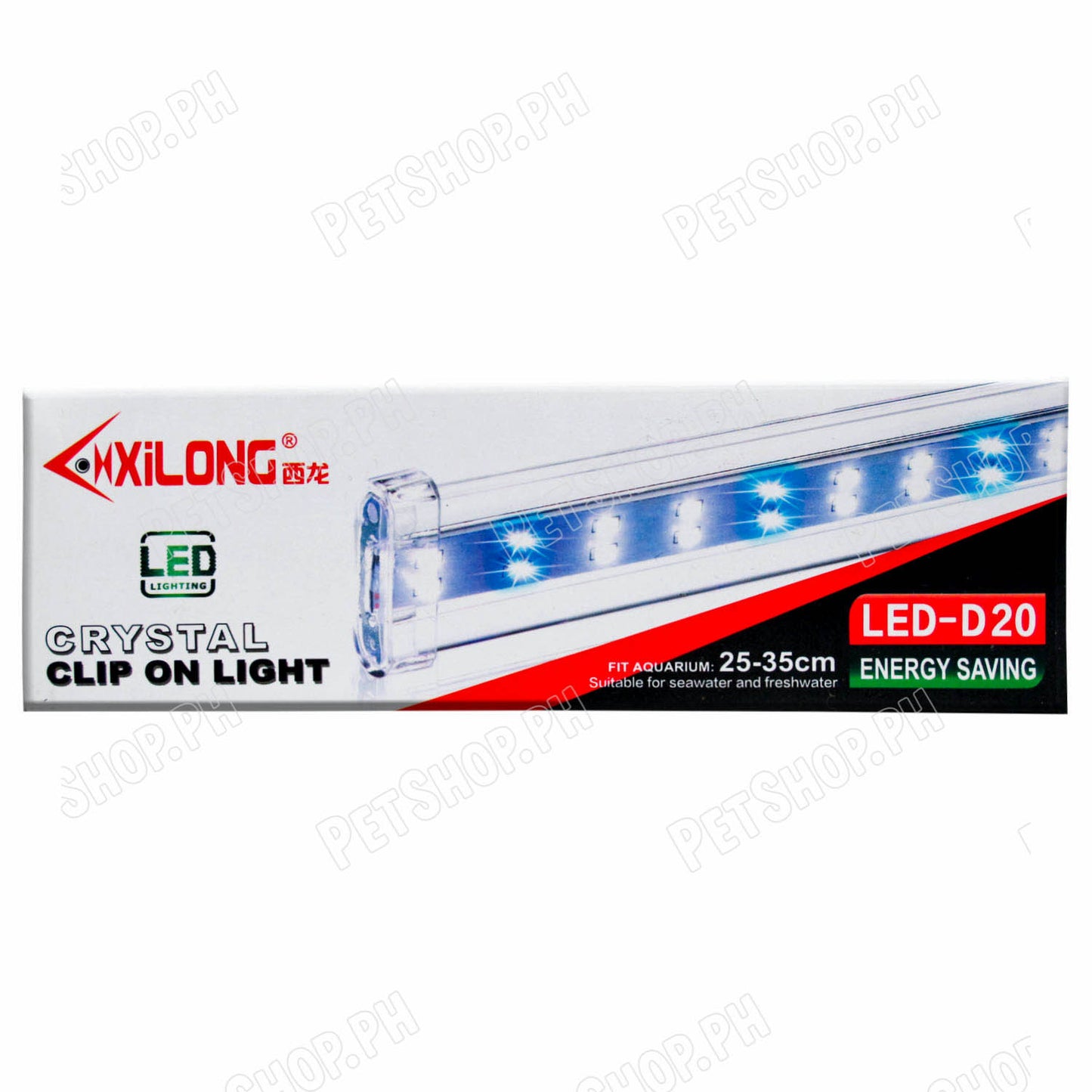 LED-D20 Crystal Clip on Light  6w