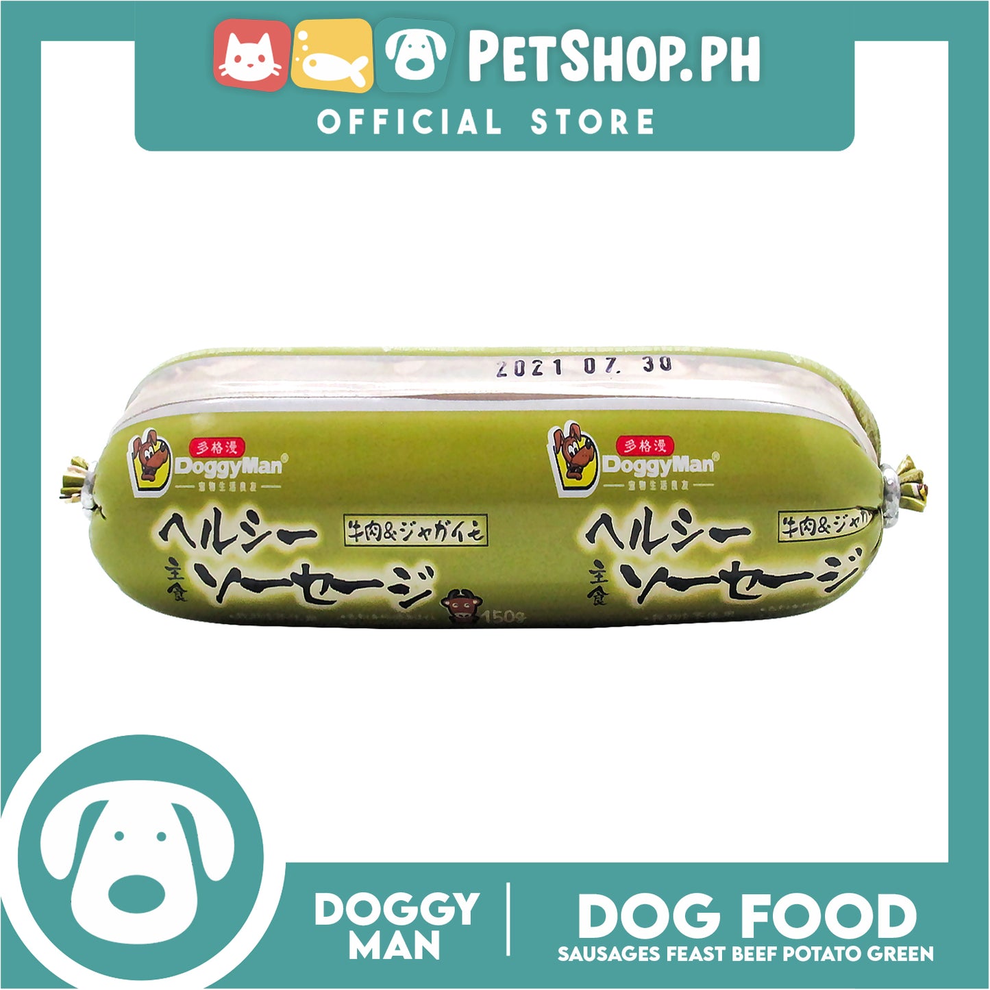 Doggyman Grain Free Sausage Feast Dog Food 150g (Beef And Potato) Z1451 Dog Wet Food