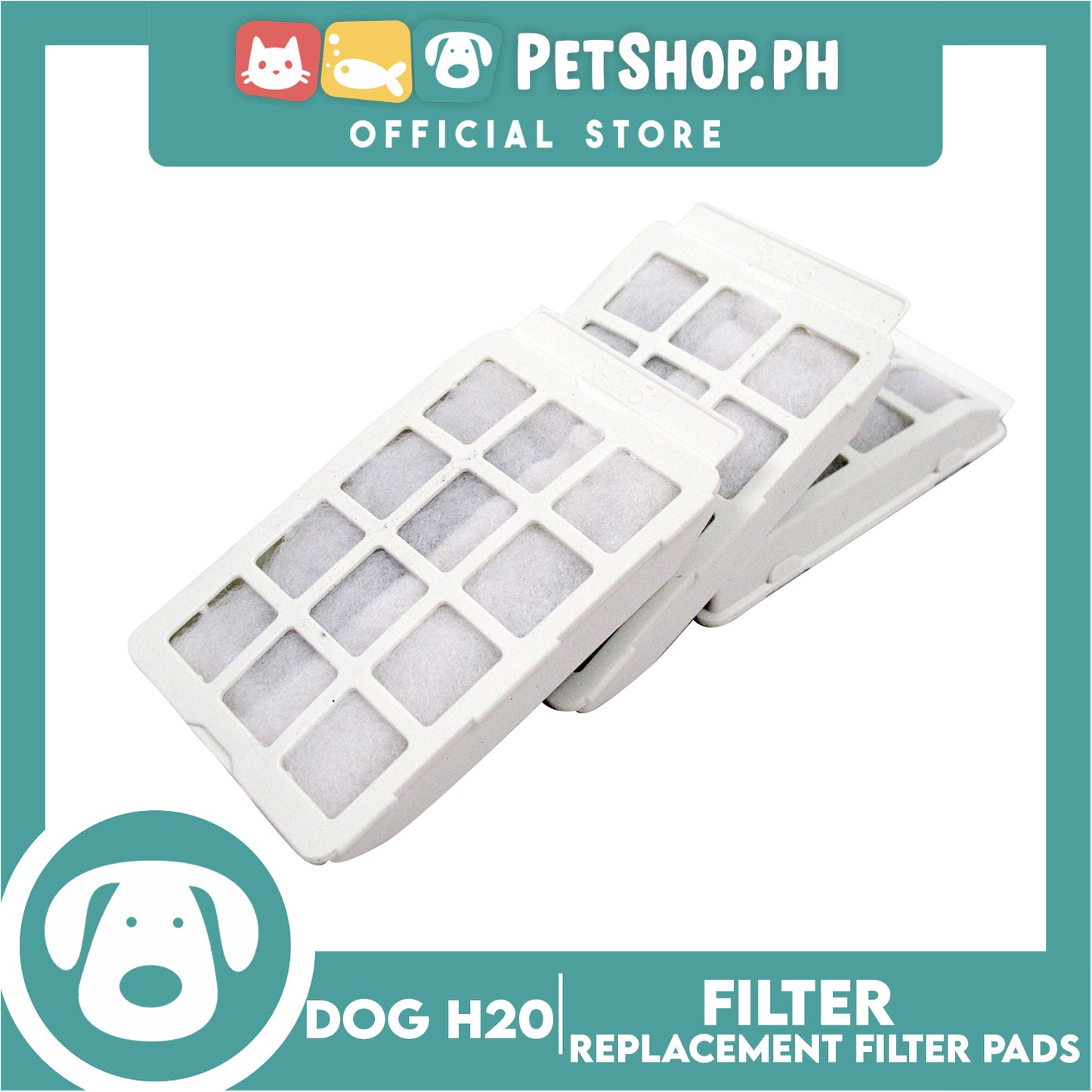 Dog H20 Fountain Filter Replacement 3 Pads