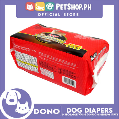 Dono Disposable Diapers Super Absorbent Medium 14 pcs Dog Diaper