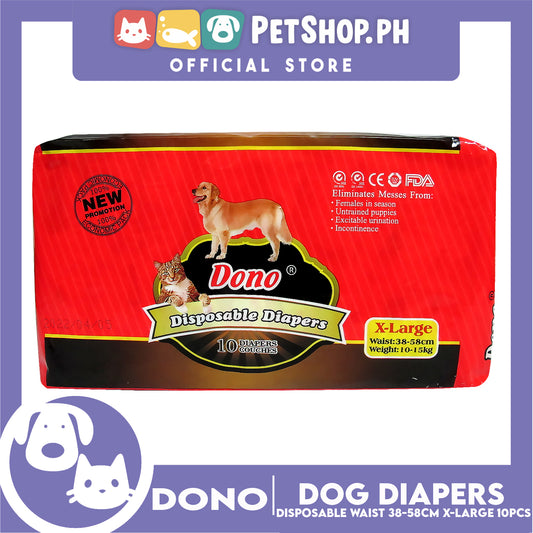 Dono Disposable Diapers Super Absorbent Extra Large 10 pcs Dog Diaper