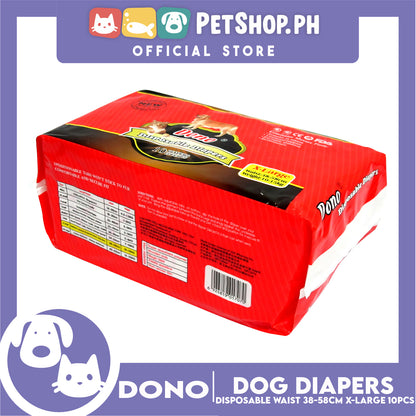 Dono Disposable Diapers Super Absorbent Extra Large 10 pcs Dog Diaper