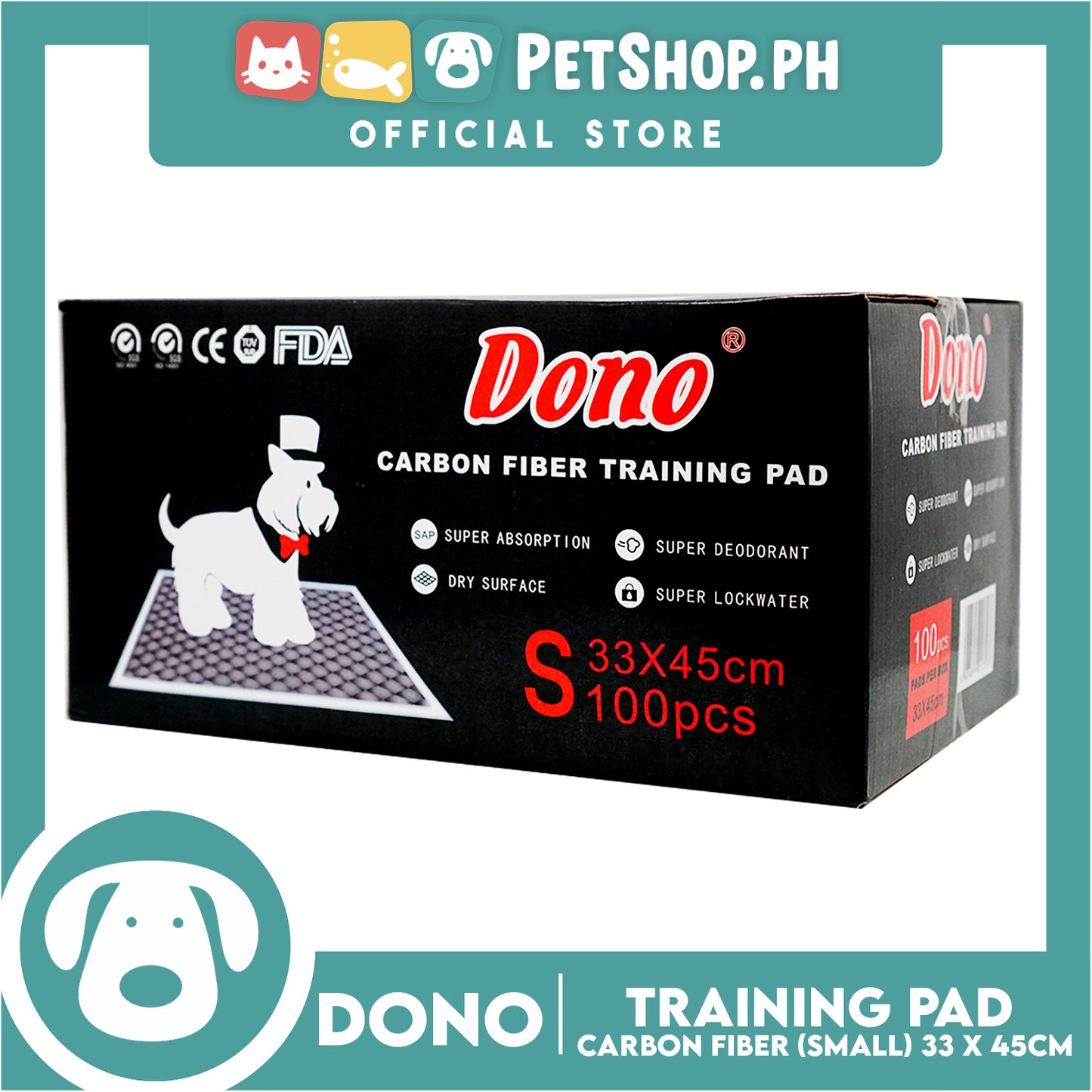 Dono Carbon Fiber Training Pad Small  (100pcs) 33cm x 45cm