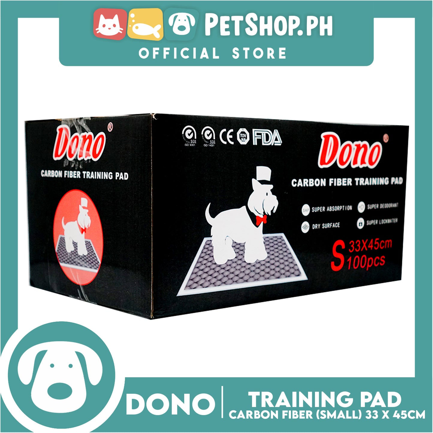 Dono Carbon Fiber Training Pad Small  (100pcs) 33cm x 45cm