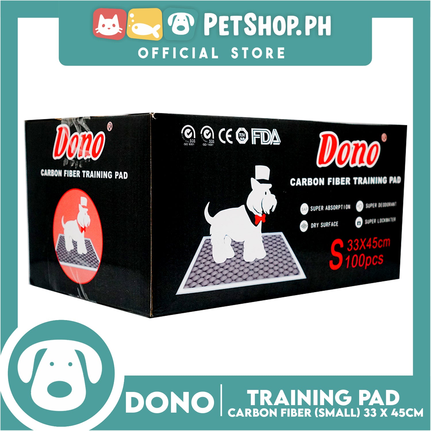 Dono Carbon Fiber Training Pad Small (100pcs) 33cm x 45cm
