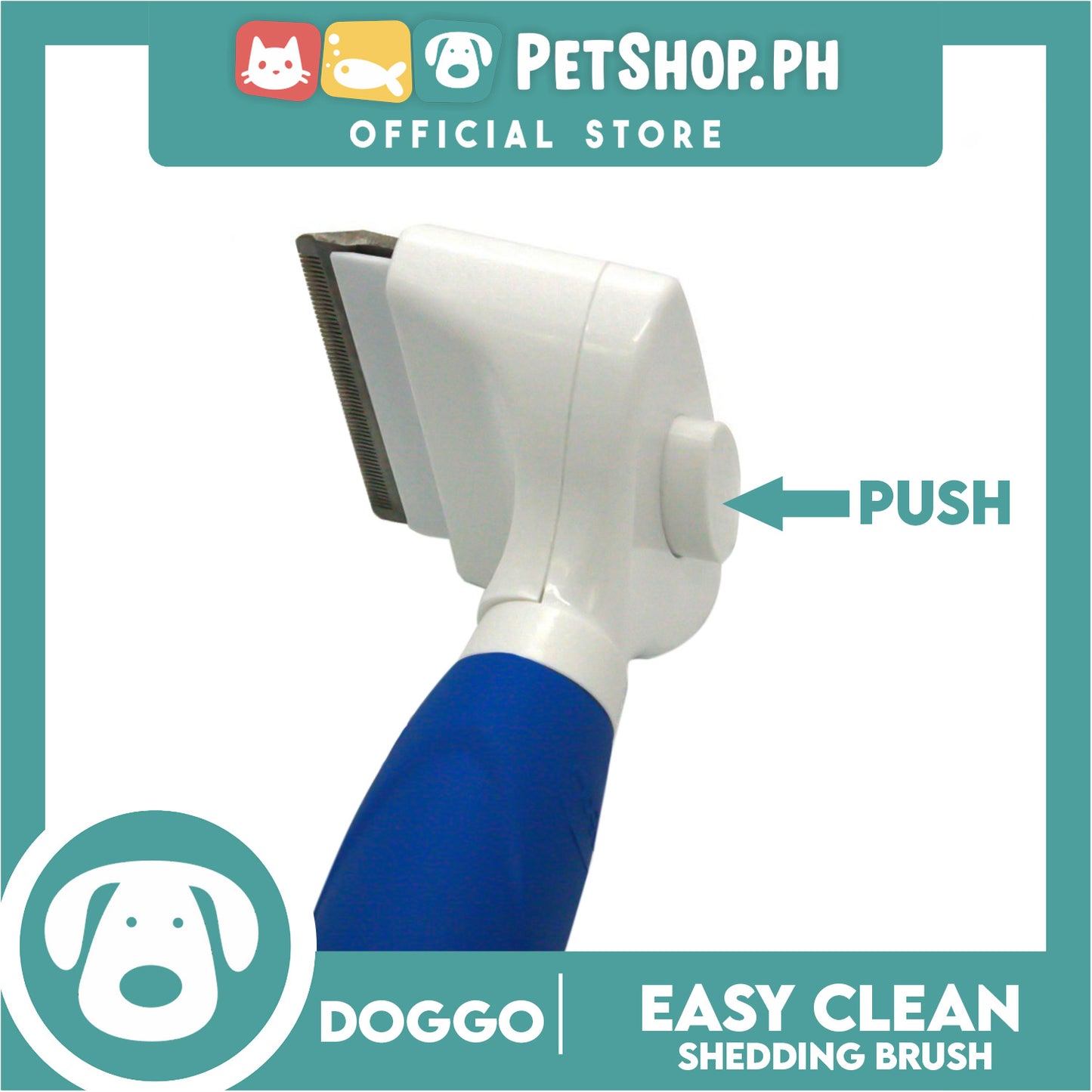 Doggo Easy Clean Shedding Brush Comb for Your Dog