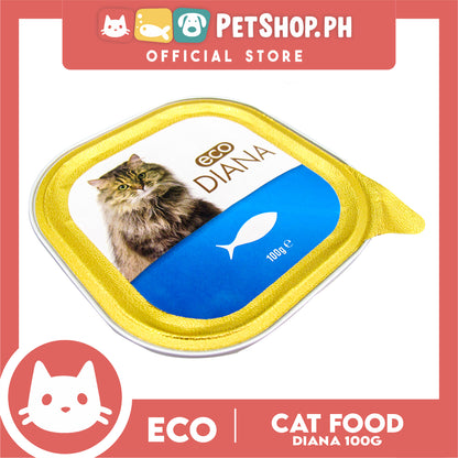 Eco Diana Chunks And Pate With Fish 100g Cat Wet Food