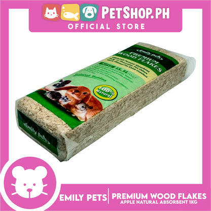 Emily Pets Premium Wood Flakes Apple 1kg