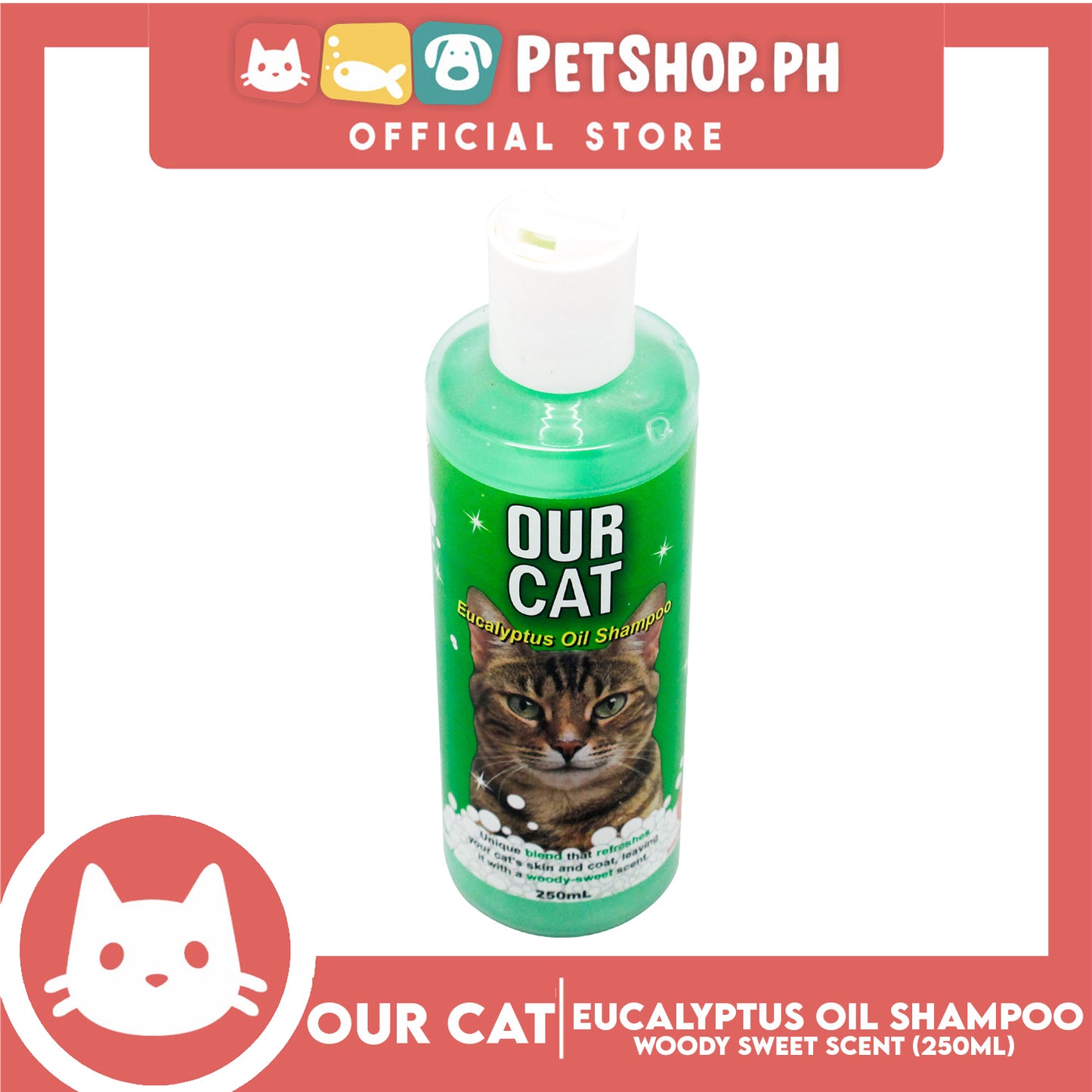 Our Cat Eucalyptus Oil Shampoo 250mL