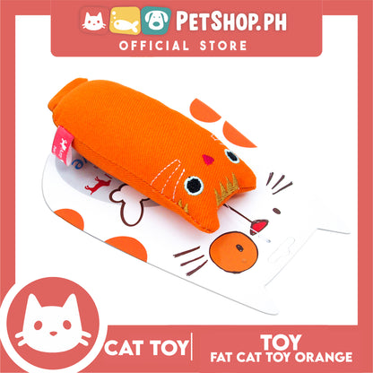 Amy Carol Fat Cat Toy Catnip (Orange) Interactive Plush Cat Toy