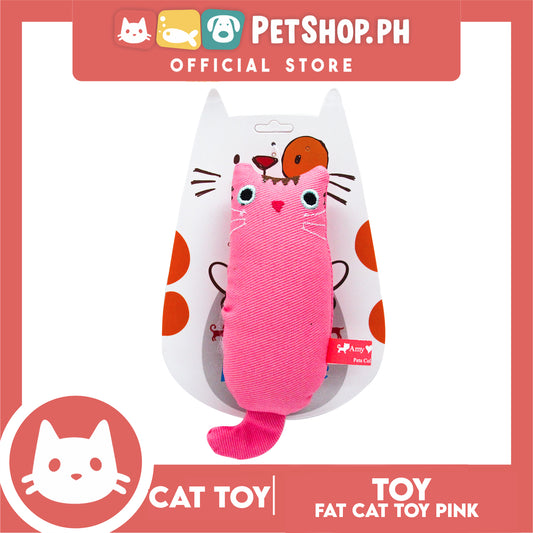Amy Carol Fat Cat Toy Catnip (Pink) Interactive Plush Cat Toy