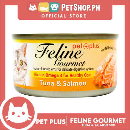 Pet Plus Feline Gourmet 80g (Tuna And Salmon Flavor) Canned Cat Food