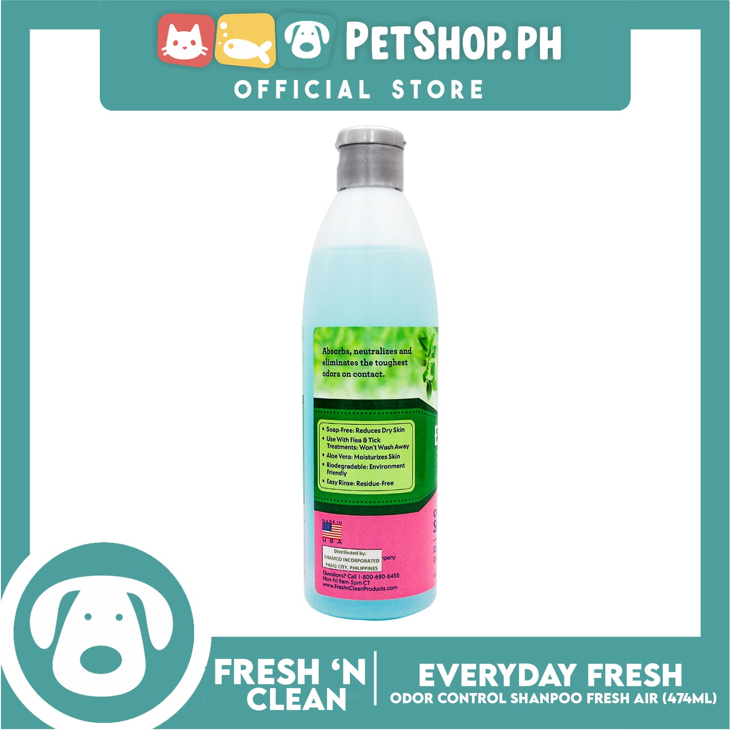 Fresh 'n Clean Everyday Fresh Odor Control Shampoo Fresh Air Scent 474ml