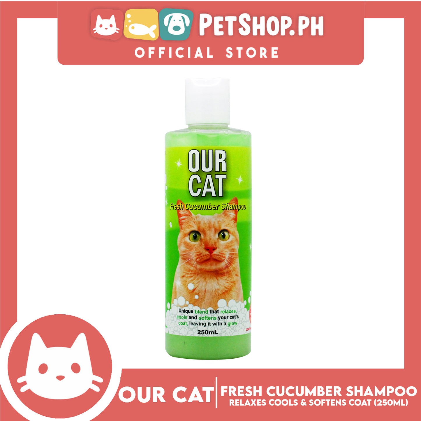 Our Cat Fresh Cucumber Shampoo 250mL