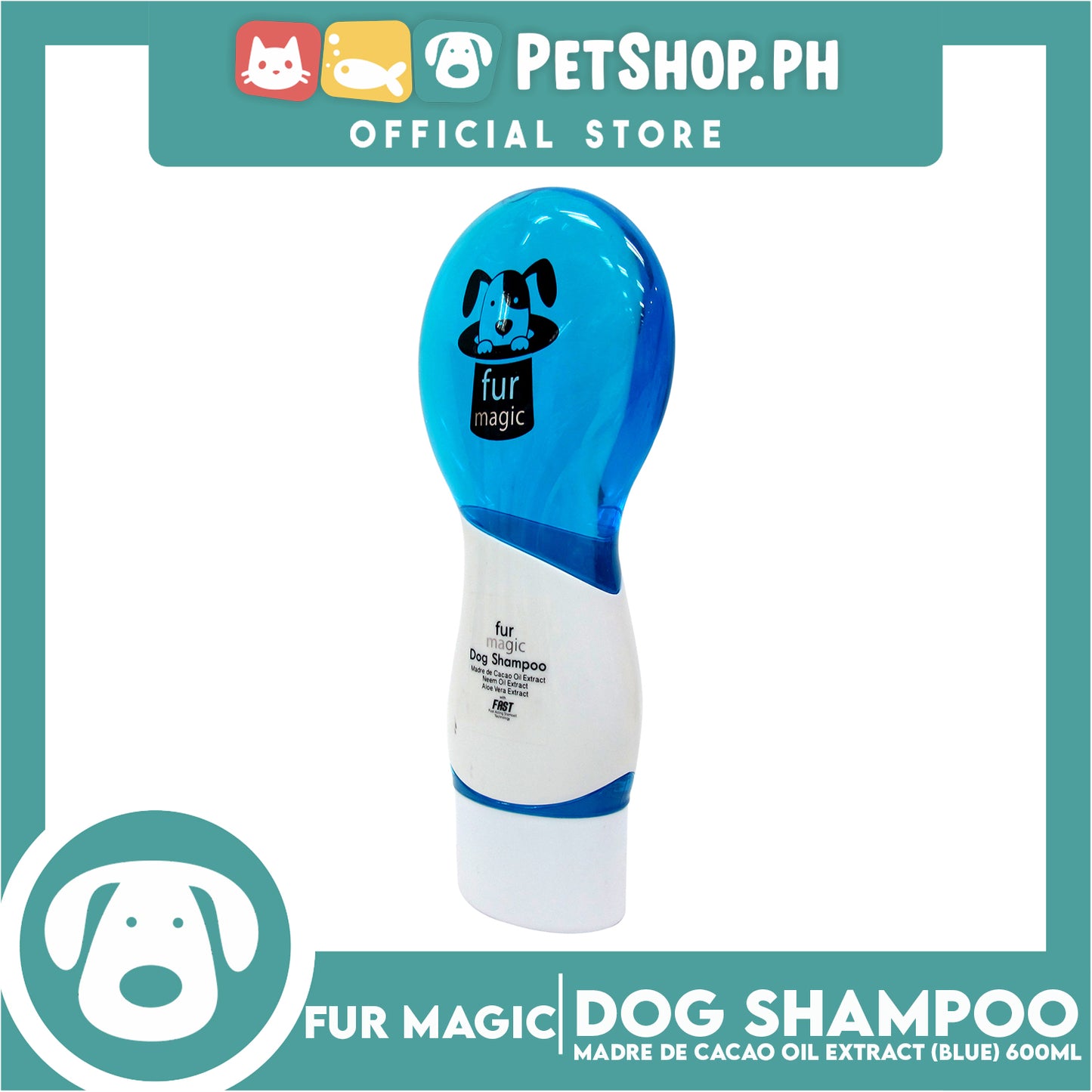Fur Magic Dog Shampoo Blue 600ml