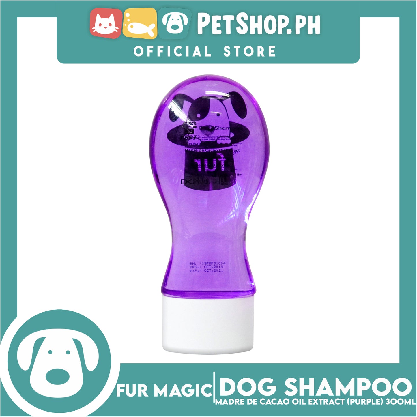 Fur magic with Fast Acting Stemcell Technology (Violet) 300ml Dog Shampoo