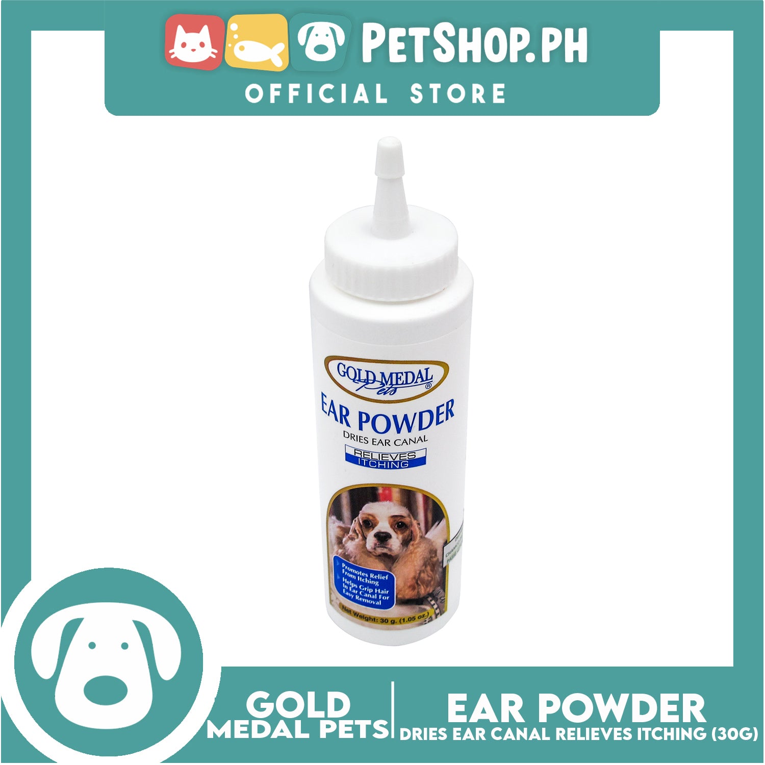 Gold medal dog 2025 ear powder ingredients