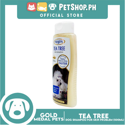 Gold Medal Pets Tea Tree Dog Shampoo 17oz Natural Relief from Skin Problems