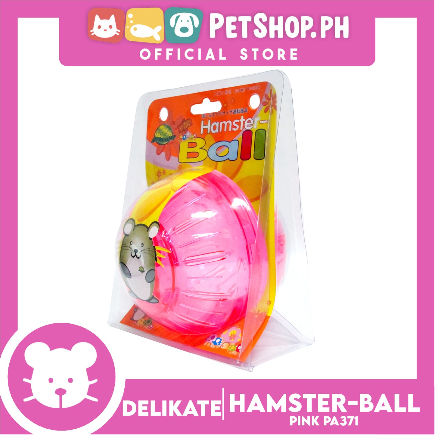 Delikate Hamster Ball Pink