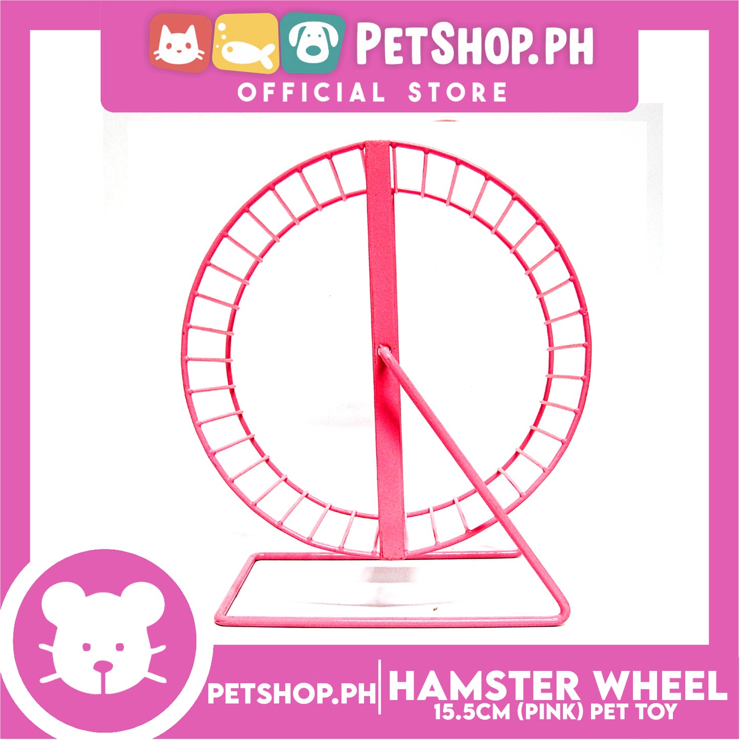 Hamster Wheel Pink 15.5cm
