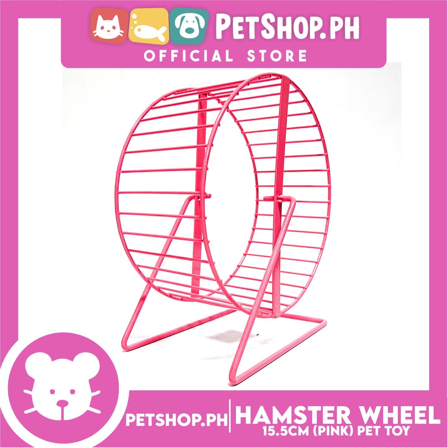Hamster Wheel Pink 15.5cm