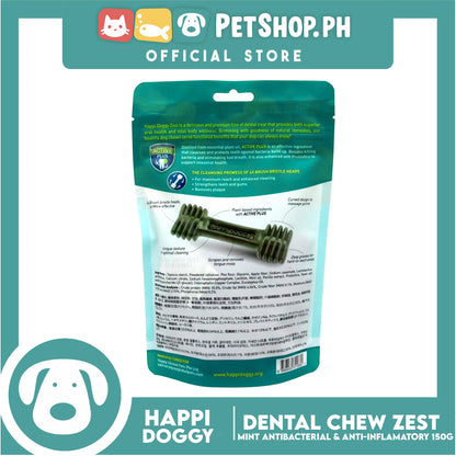 Happi Doggy Dental Chew Zest 18pcs. 150g (Mint) Dog Treats