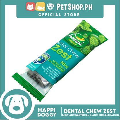 Happi Doggy Dental Chew Zest 1pc. 30g (Mint) Dog Treats