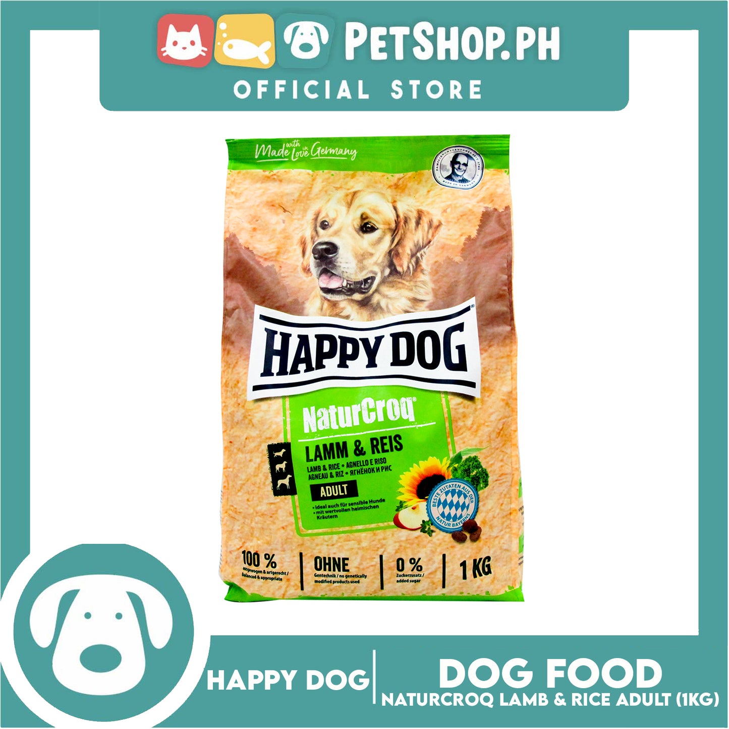 Happy Dog NatureCroq Lamb & Rice 1kg